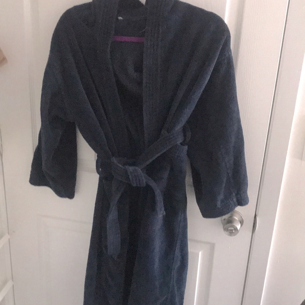 Comfort Zone Navy Blue Bathrobe Sz 3C / S
